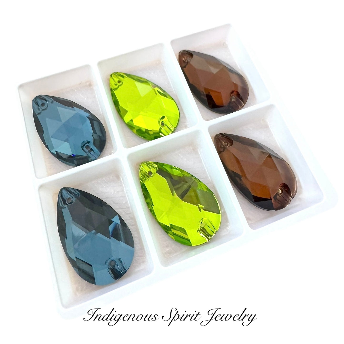 Mountain Hearth K9 Crystal Cabochons Set (3 pairs)