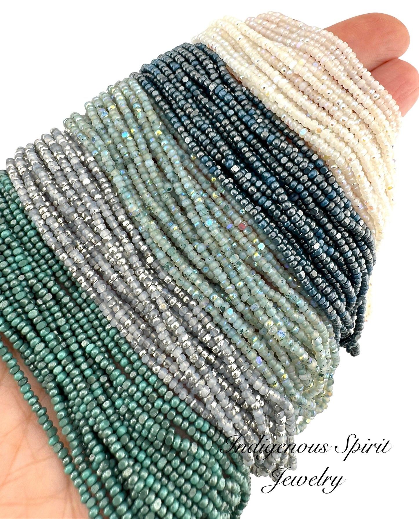 Blue Ember Ice Sheen Bead Charlotte Bead Set (50 grams)