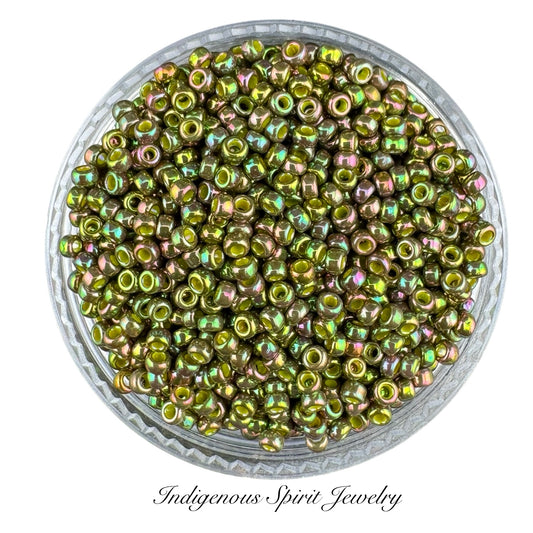 Opaque Golden Olive Luster 11/0 - Miyuki Round