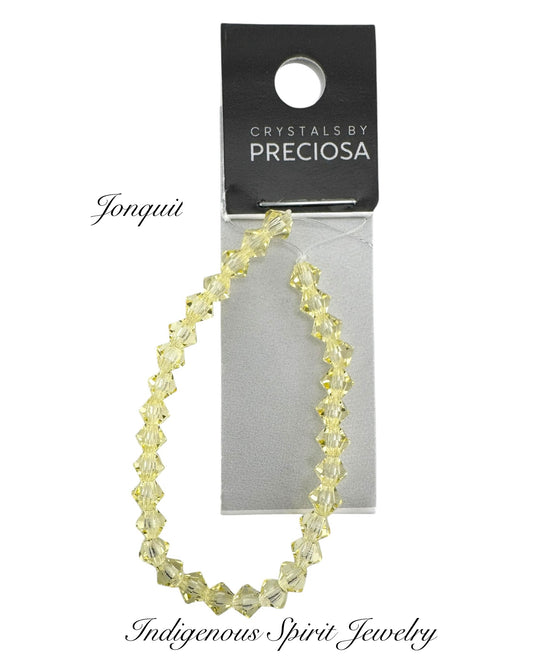 4mm Jonquil - Preciosa Bicone Beads