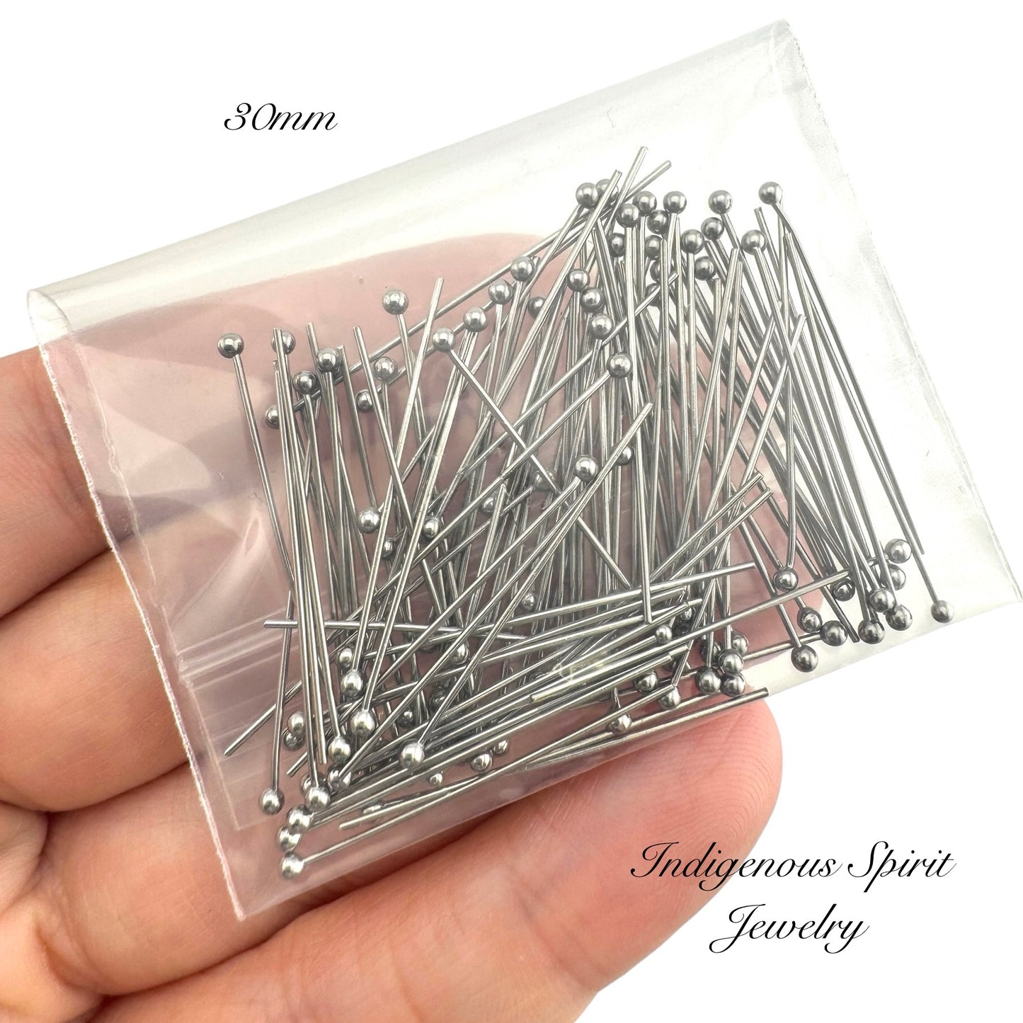 Stainless Steel Ball Pins – 2 Sizes (100 Piece Pack)