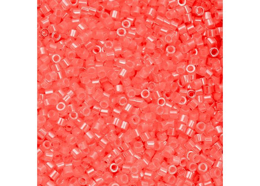 Coral Neon Cylin Beads - 25g Bag