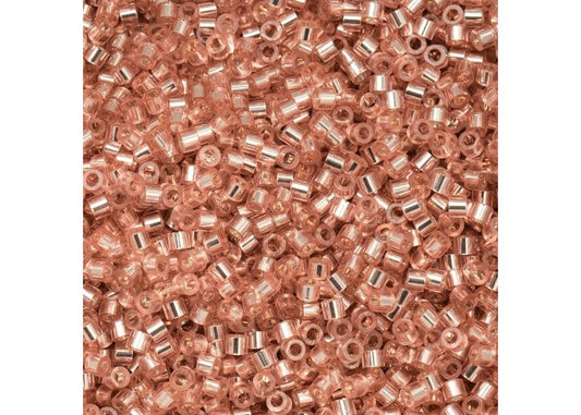 Burnished Copper Lined Cylin Beads - 25g Bag