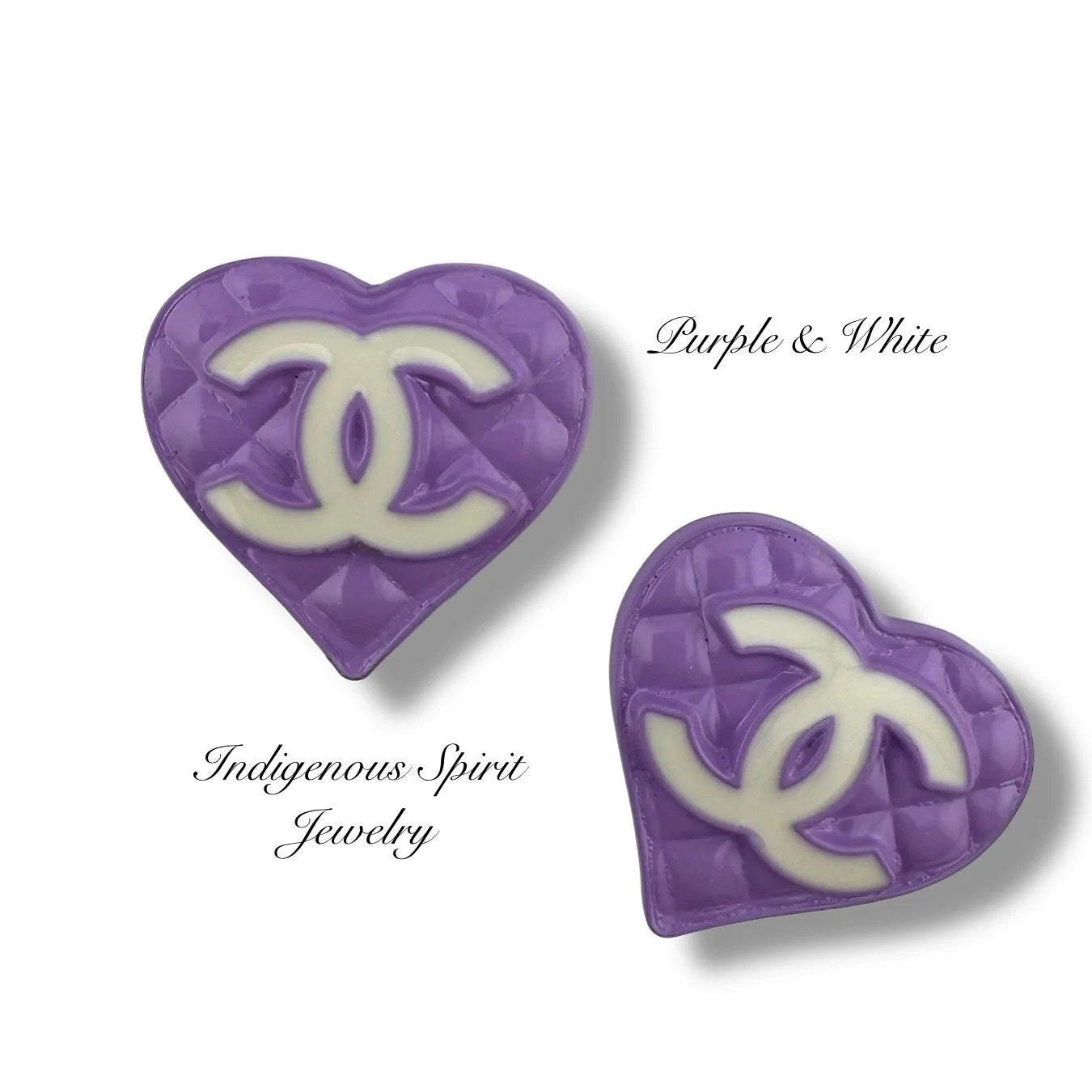 Heart Letter Metal Cabochons Style 1