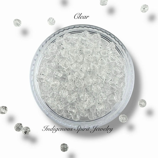 3mm Glass Faceted Rondelle Beads