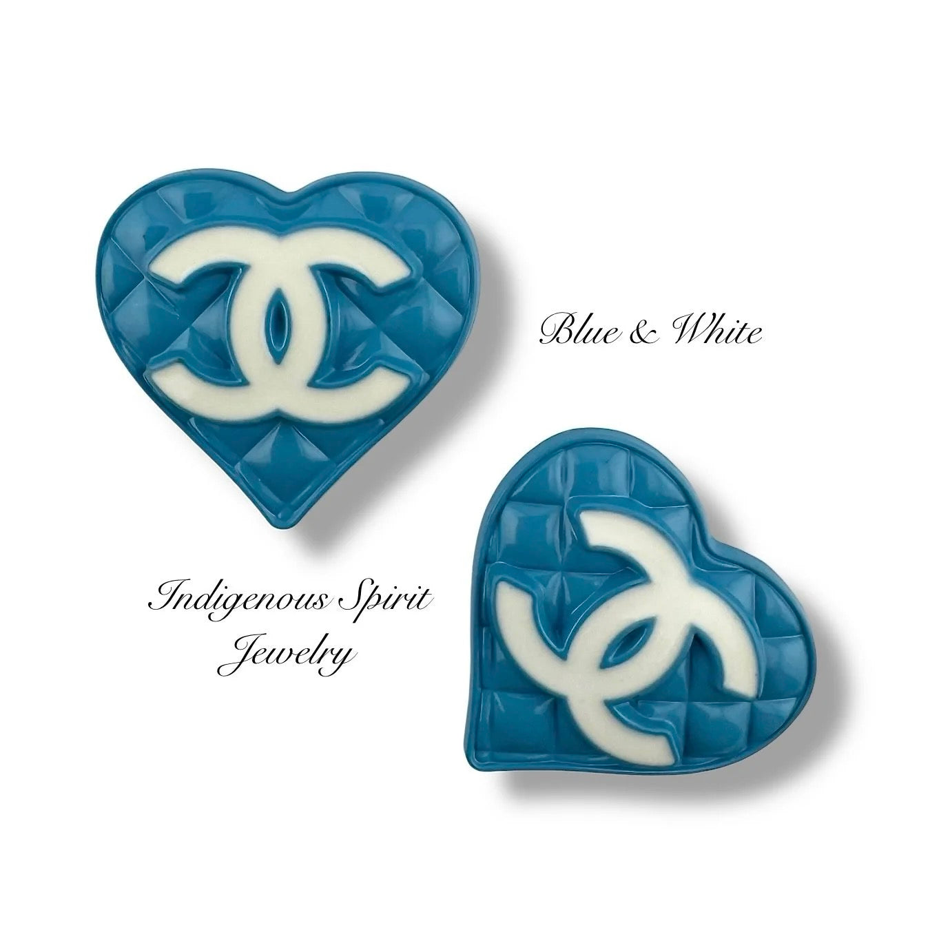 Heart Letter Metal Cabochons Style 1