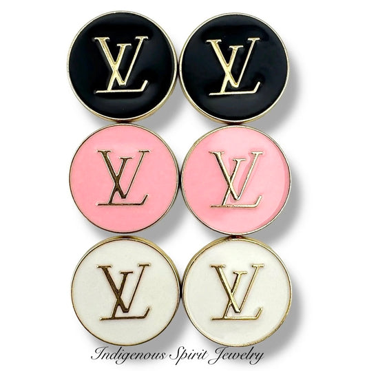 Circle Letter Metal Cabochons Style 1