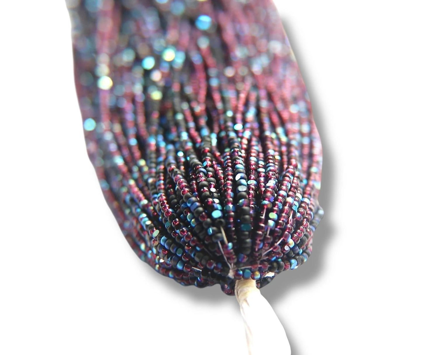 Patina Purple Matte Jet Iridescent 2-Cut Charlotte Cut Beads