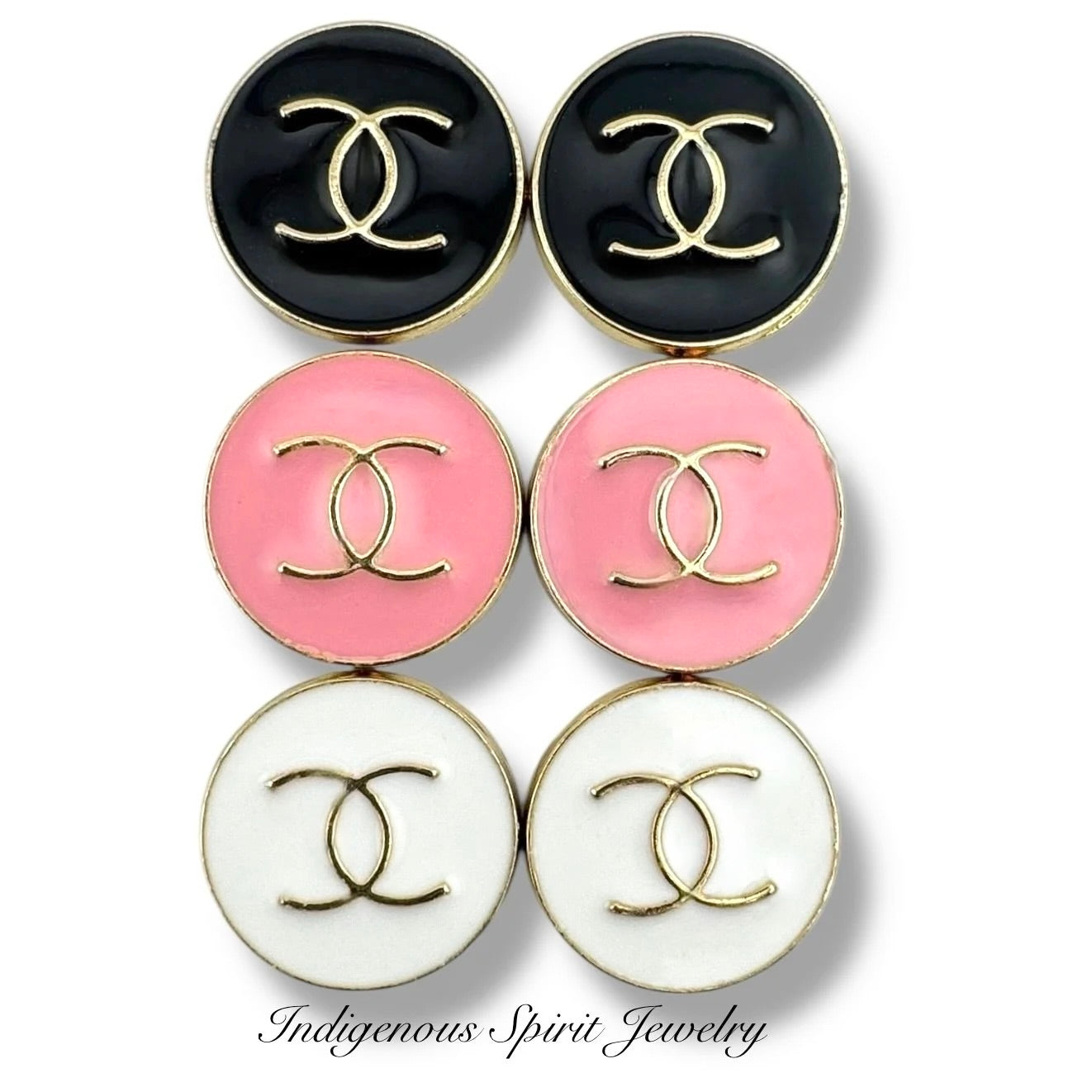 Circle Letter Metal Cabochons Style 2