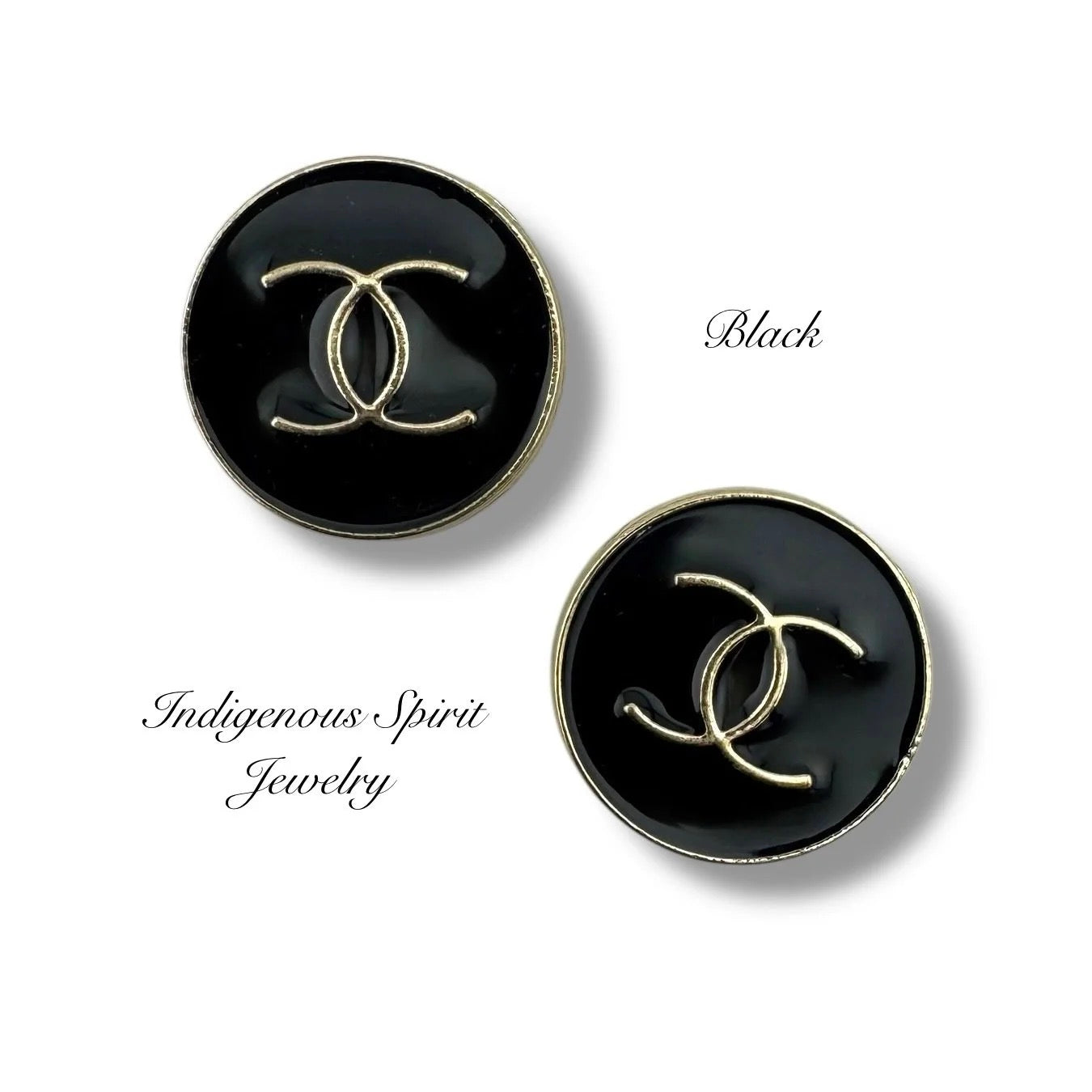 Circle Letter Metal Cabochons Style 2