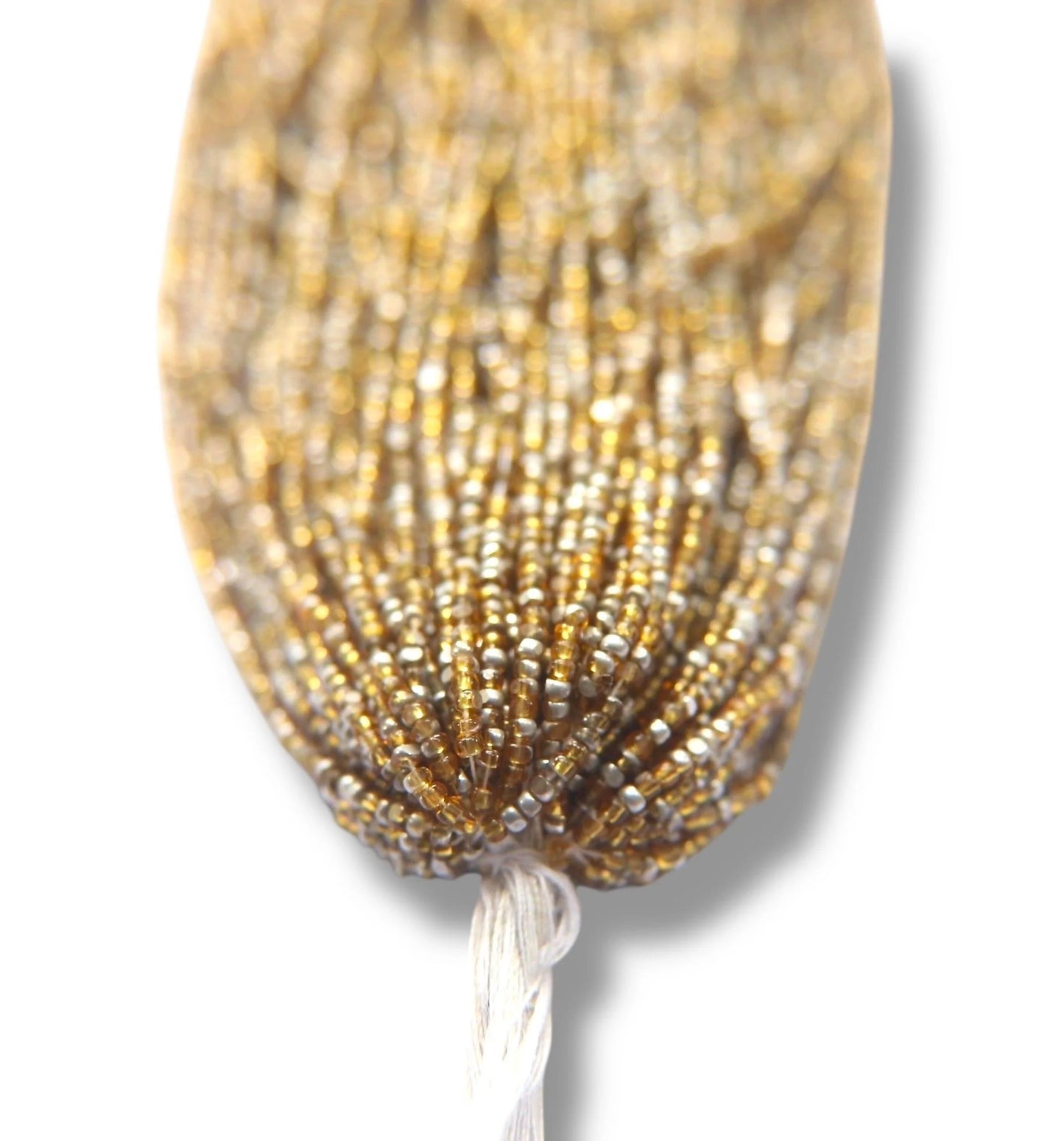 Patina Transparent Light Topaz Silver 2-Cut Charlotte Cut Beads