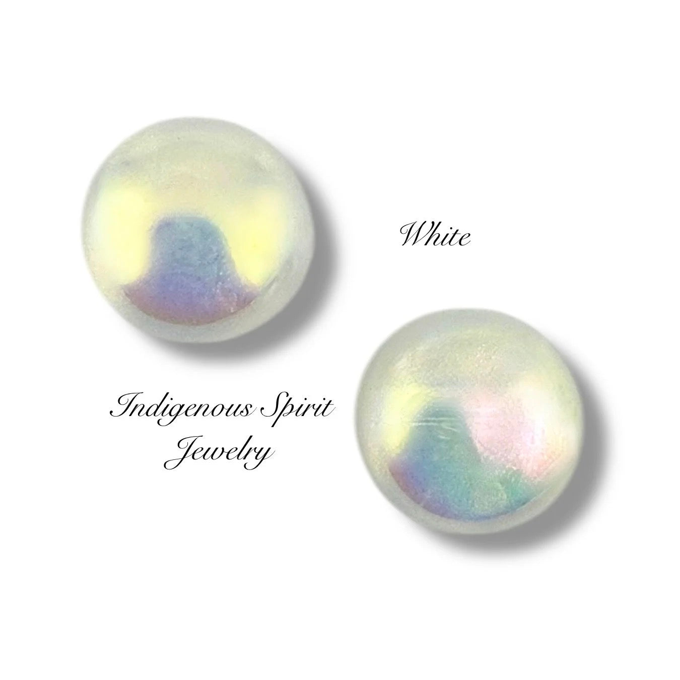 Fine Glitter Candy AB Colour Circle Shaped Cabochons