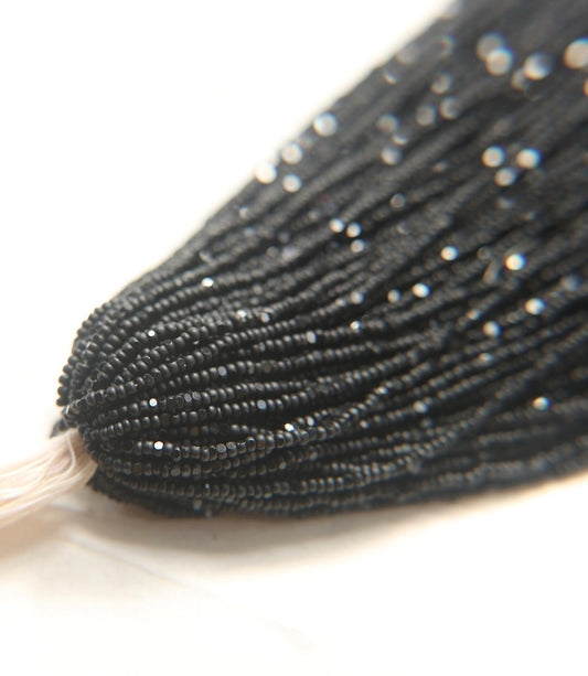 Matte Black Charlotte Cut Beads 13/0
