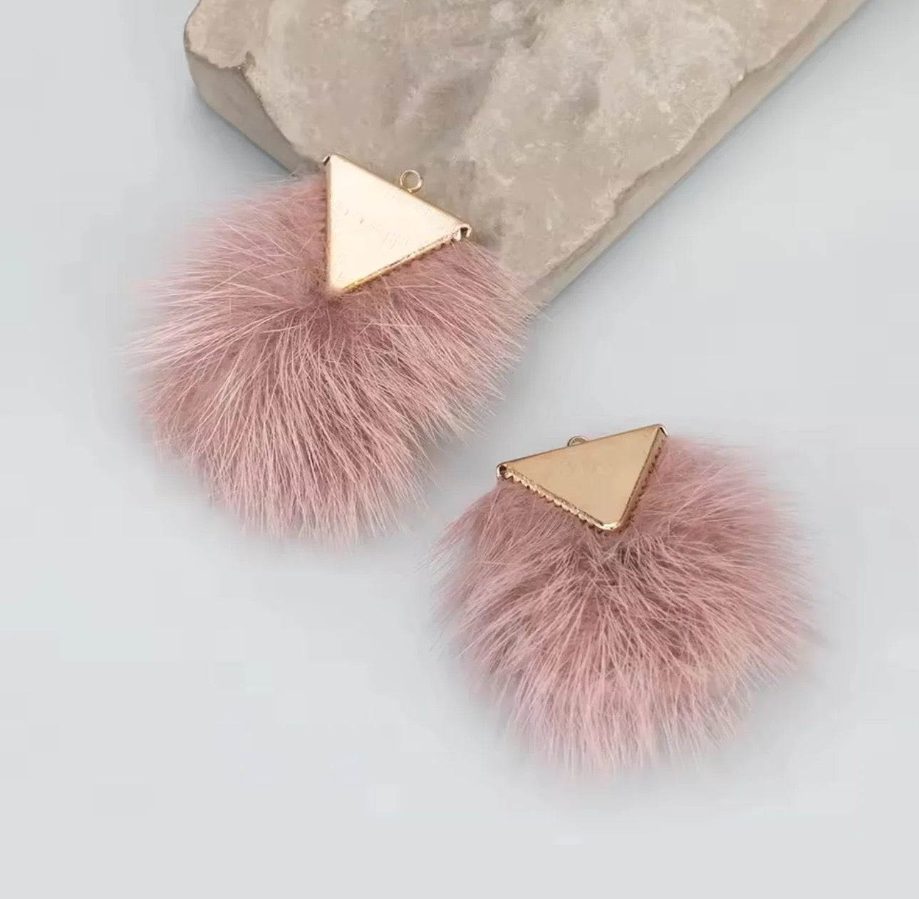 Gold Base - Mini Mink Fur Connectors – Indigenous Jewelry Supplies
