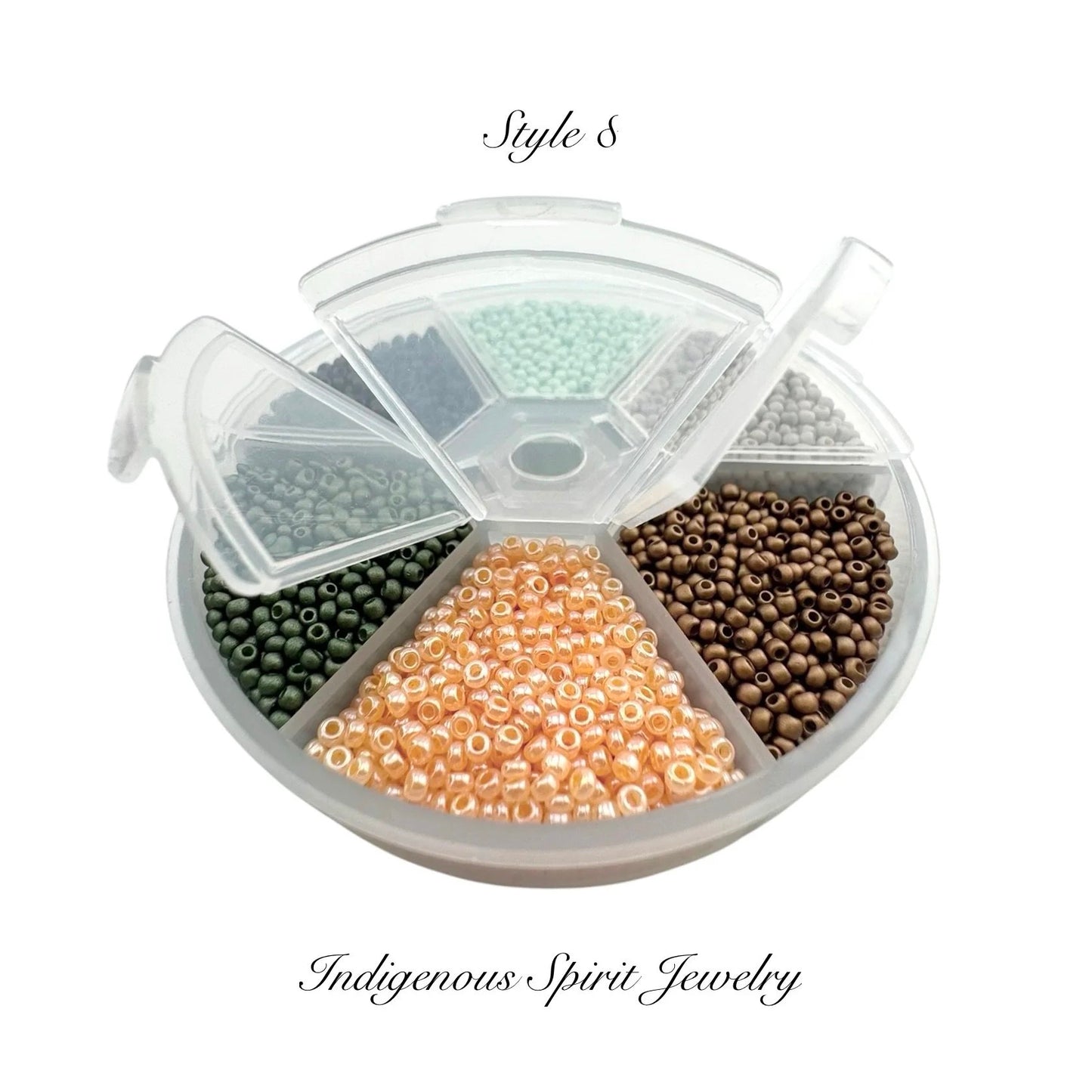 Style 8 - Fancy Glass Bead - 6 colour box set