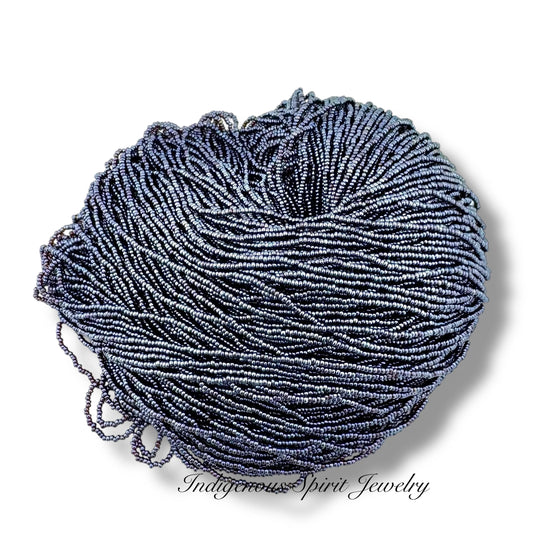 Dark Smoke Topaz Transparent Luster (35g Hank)