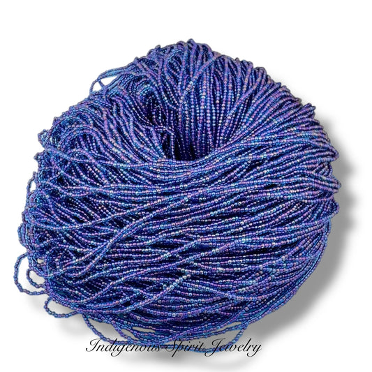 Aqua Transparent Red Lined Iris (35g Hank)