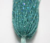 Patina Neon Teal Green Opal AB Charlotte Cut Beads (11/0)