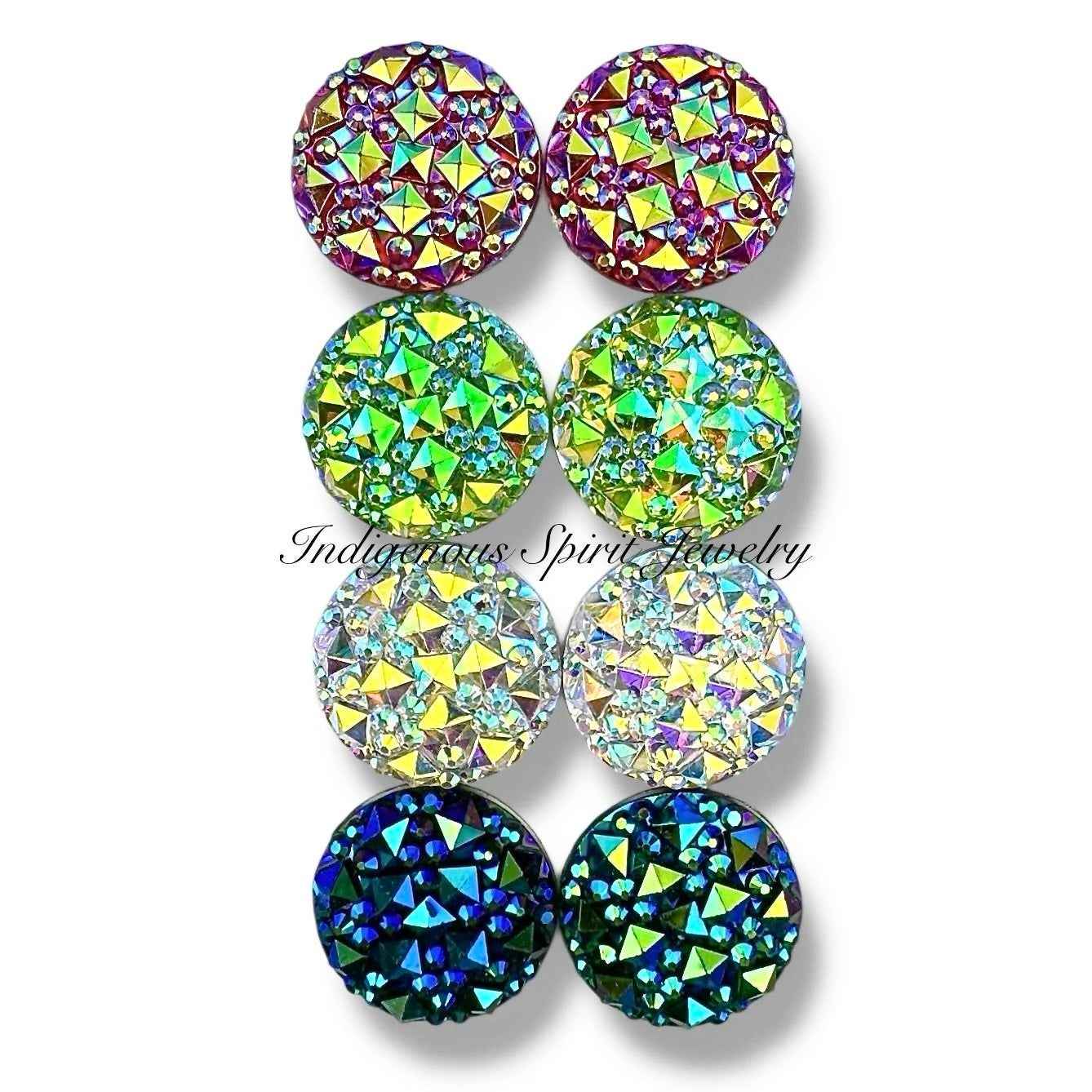 16mm Foil Back Crystal Strass Resin Gems Cabochons (Clearance)