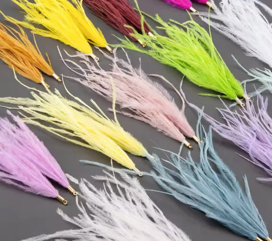 Long Feather - Narrow Gold Base Connectors