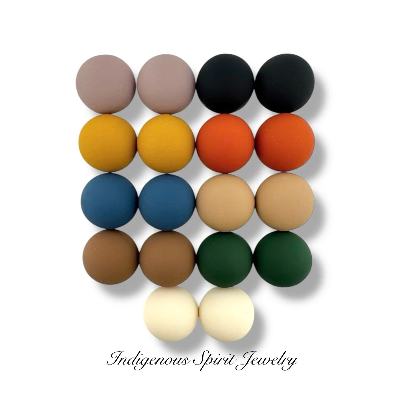 14mm Circle Matte Cabochons