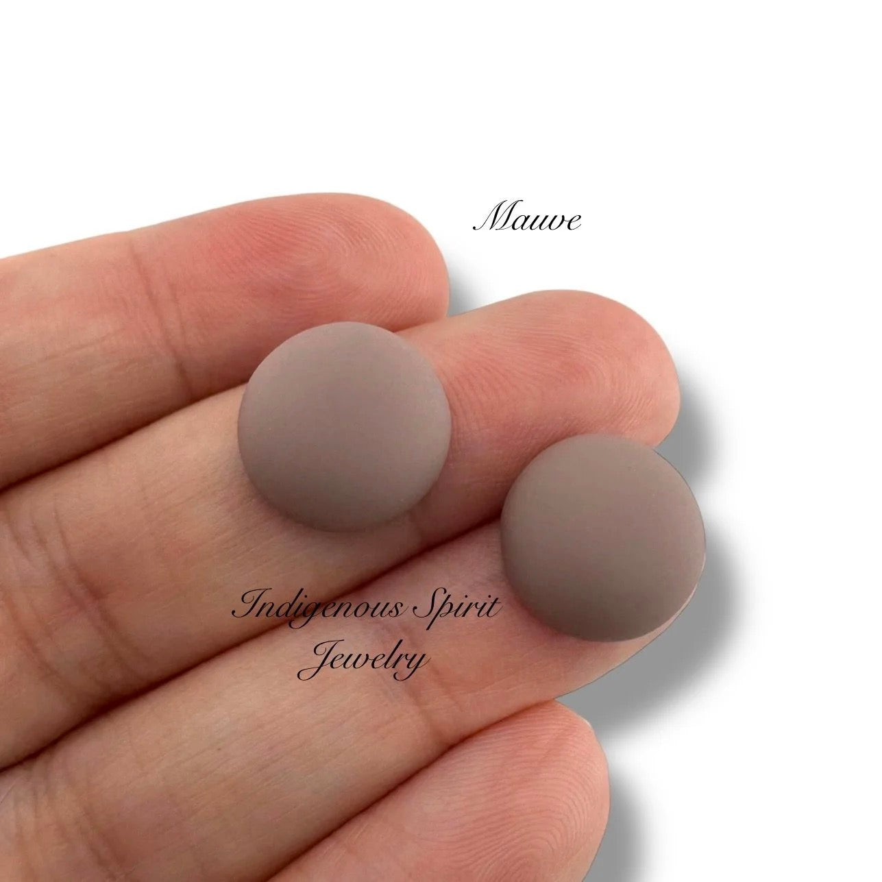 14mm Circle Matte Cabochons