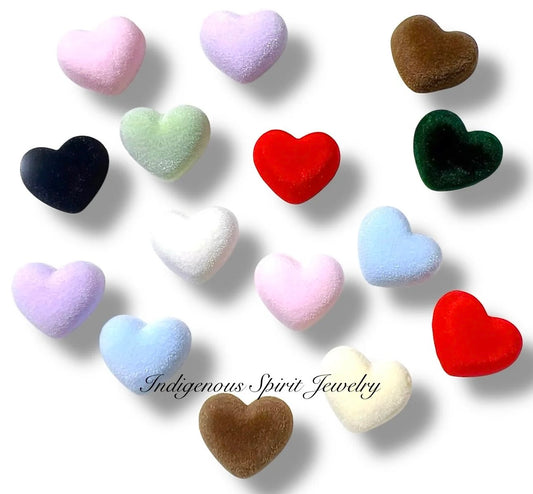 Velvet Heart Resin Cabochons