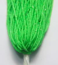Matte Neon Green Charlotte Cut Beads (11/0)