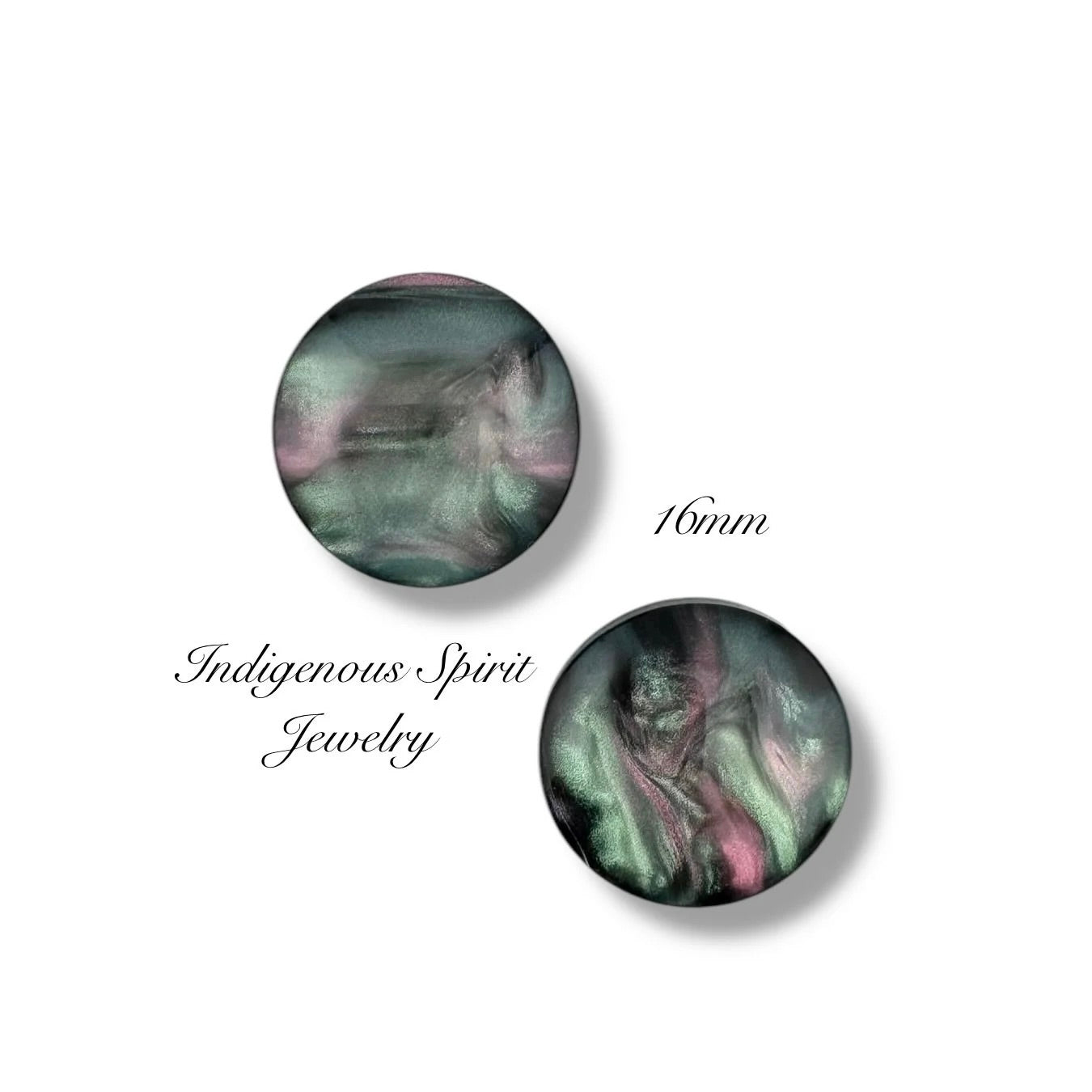 Black Imitation Shell, Resin Cabochons