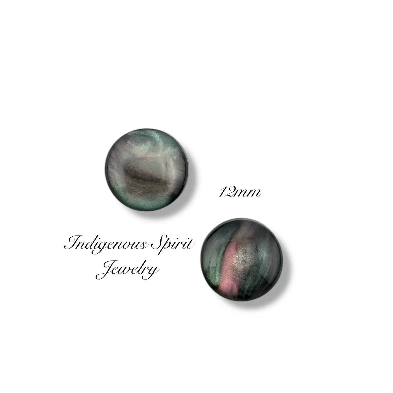 Black Imitation Shell, Resin Cabochons