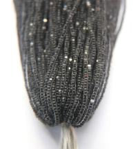 Matte Neon Black Charlotte Cut Beads (11/0)