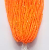 Matte Neon Orange Charlotte Cut Beads (11/0)