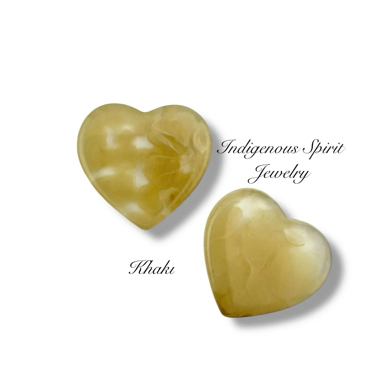 Halo Resin Heart Shaped Cabochons