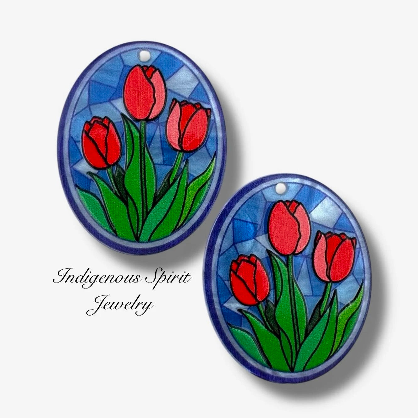 Rose & Tulip Acrylic Cabochons