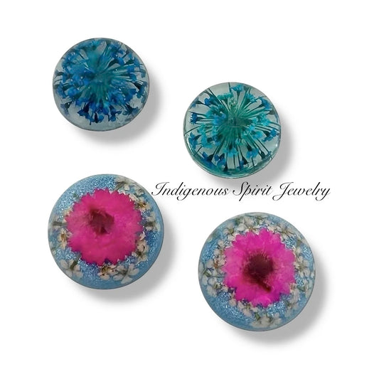 Dried Flower, Resin Cabochons