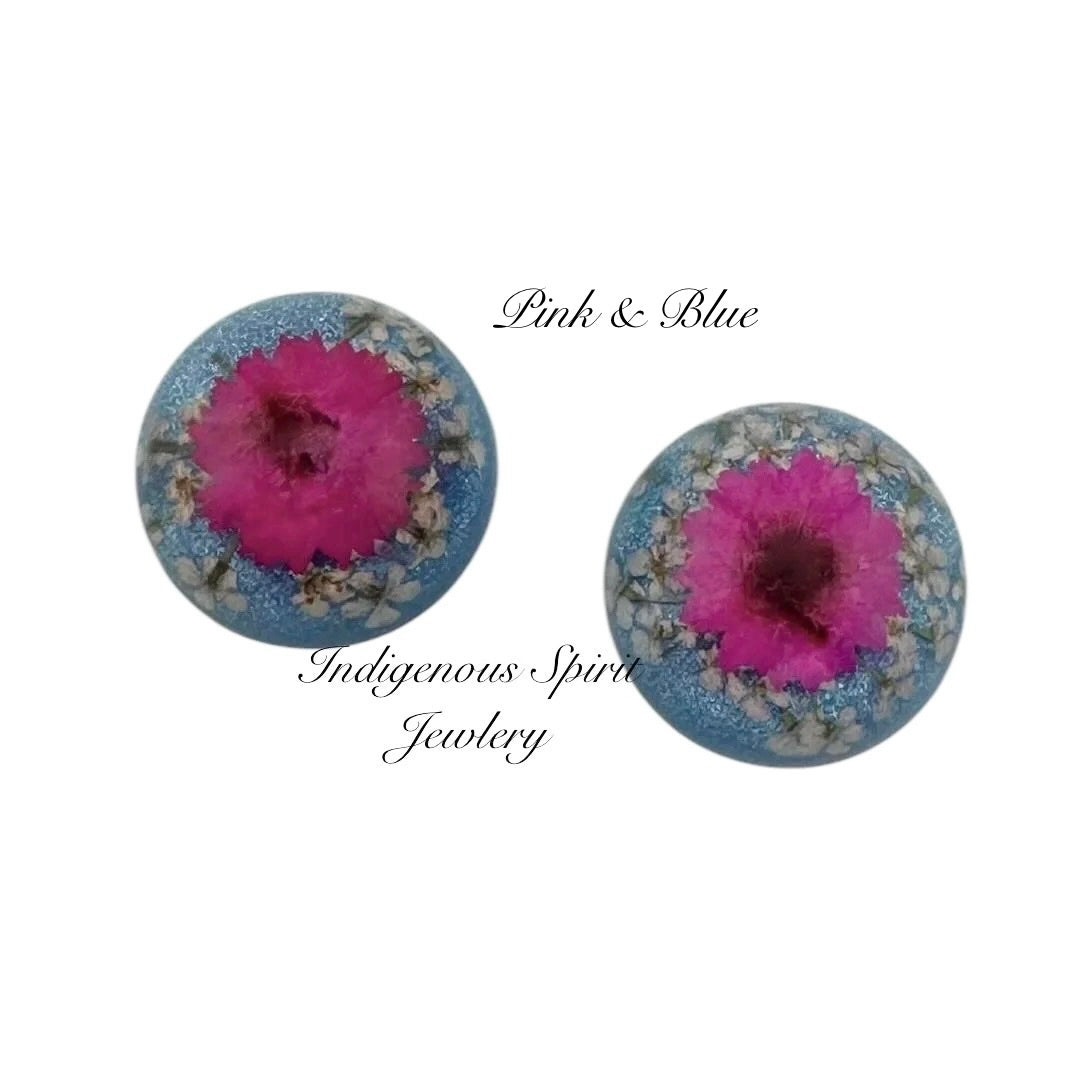 Dried Flower, Resin Cabochons