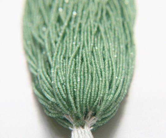 Dark Sage Opal Charlotte Cut Beads 13/0