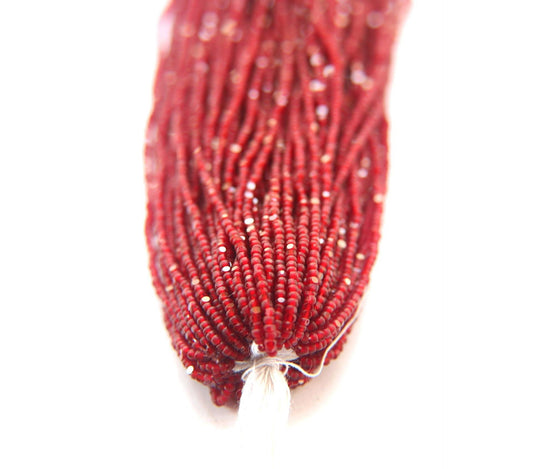 Matte Garnet Charlotte Cut Beads 13/0