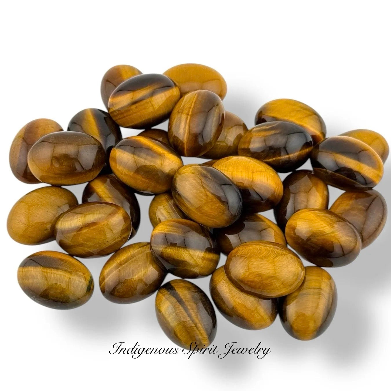 Tiger Eye Oval Gemstone Cabochons