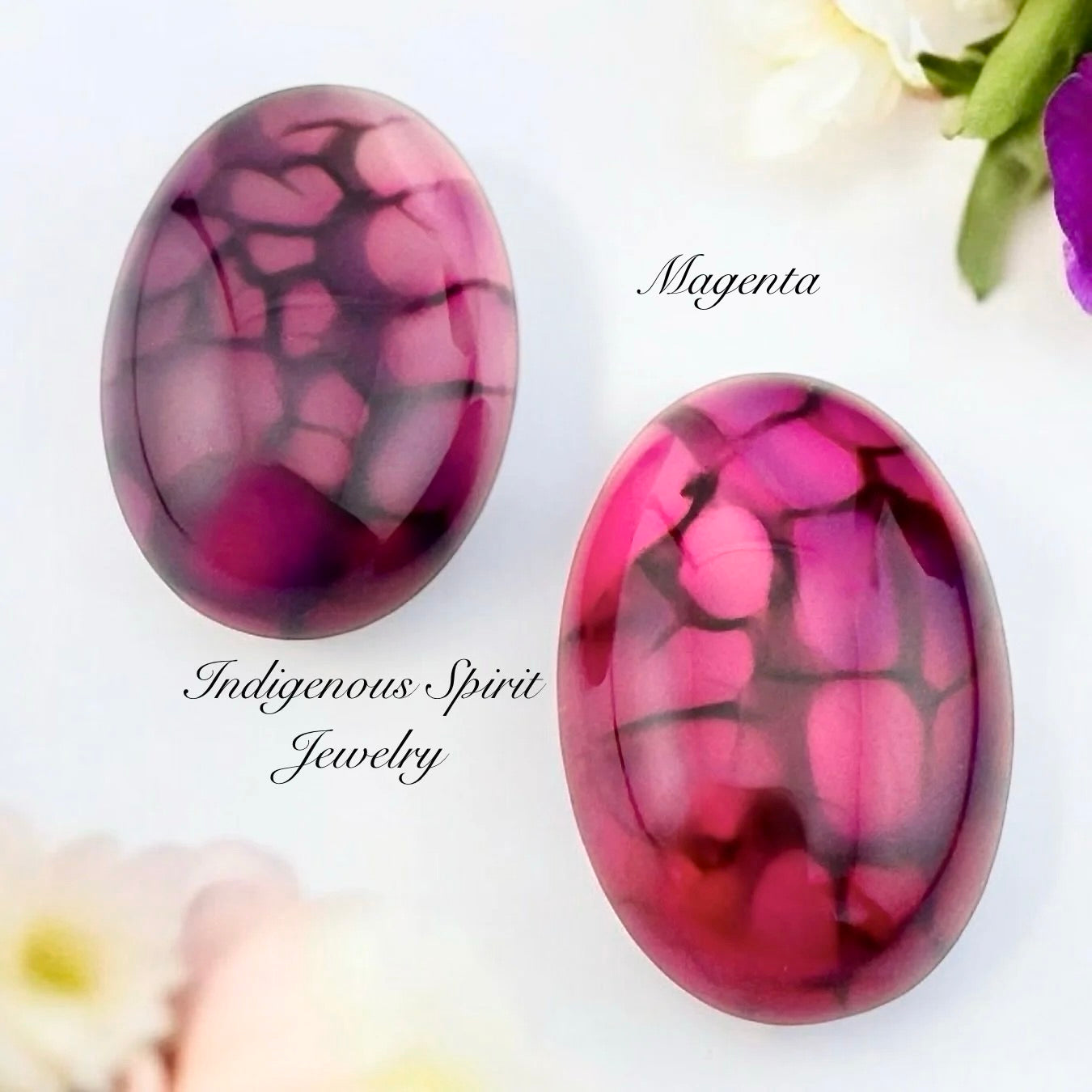 Dragon Vein Lace Agate Oval Gemstone Cabochons