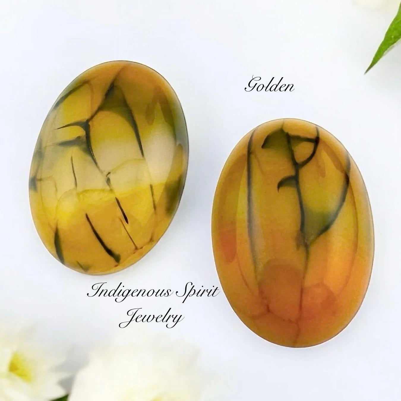 Dragon Vein Lace Agate Oval Gemstone Cabochons