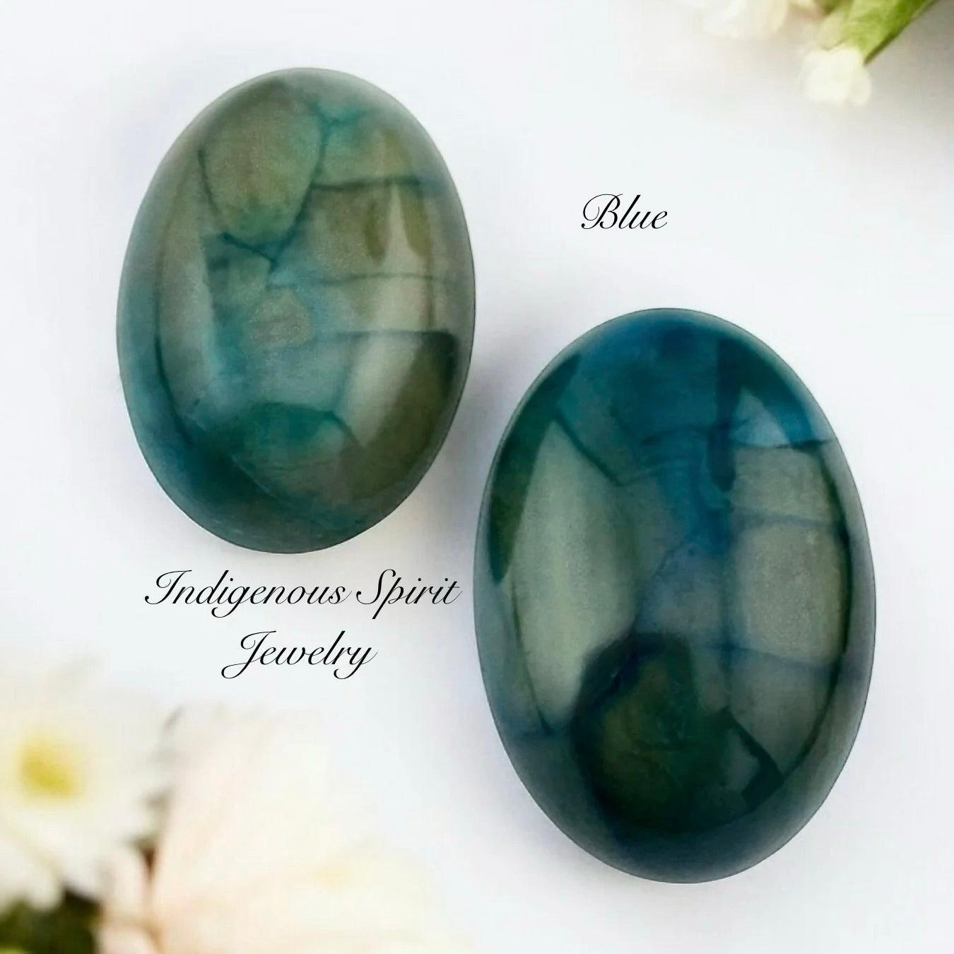 Dragon Vein Lace Agate Oval Gemstone Cabochons