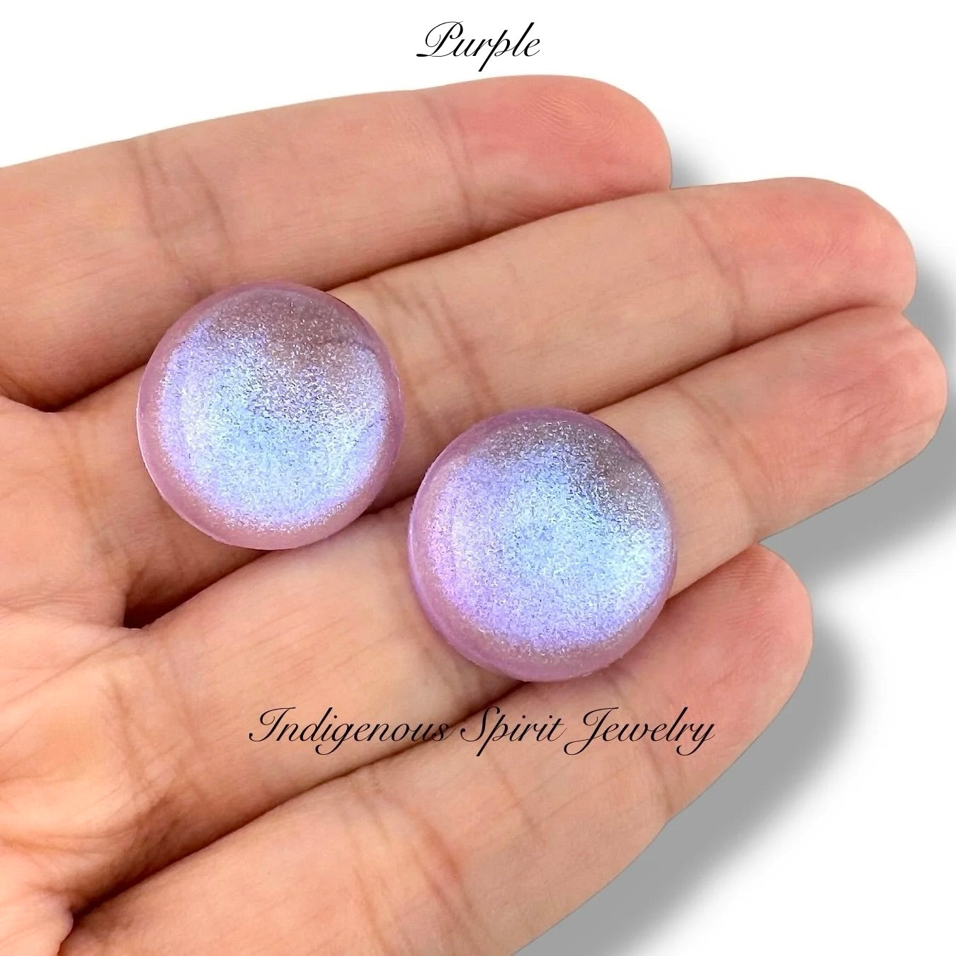 20mm Lab Created Glitter Resin Cabochons