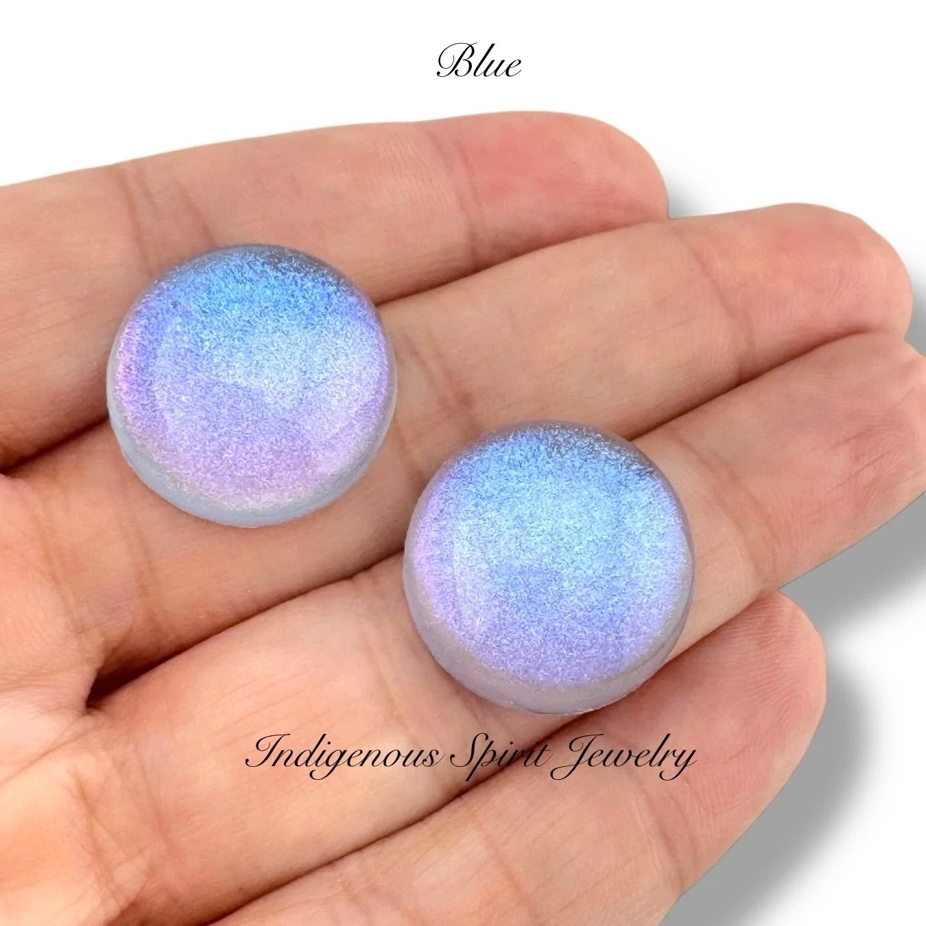 20mm Lab Created Glitter Resin Cabochons