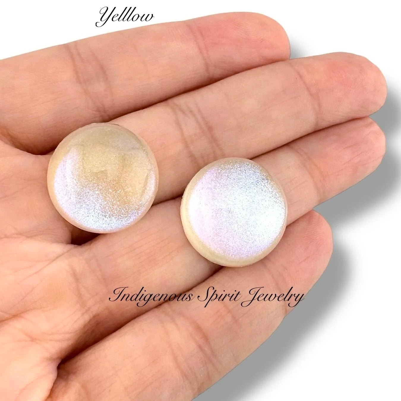 20mm Lab Created Glitter Resin Cabochons