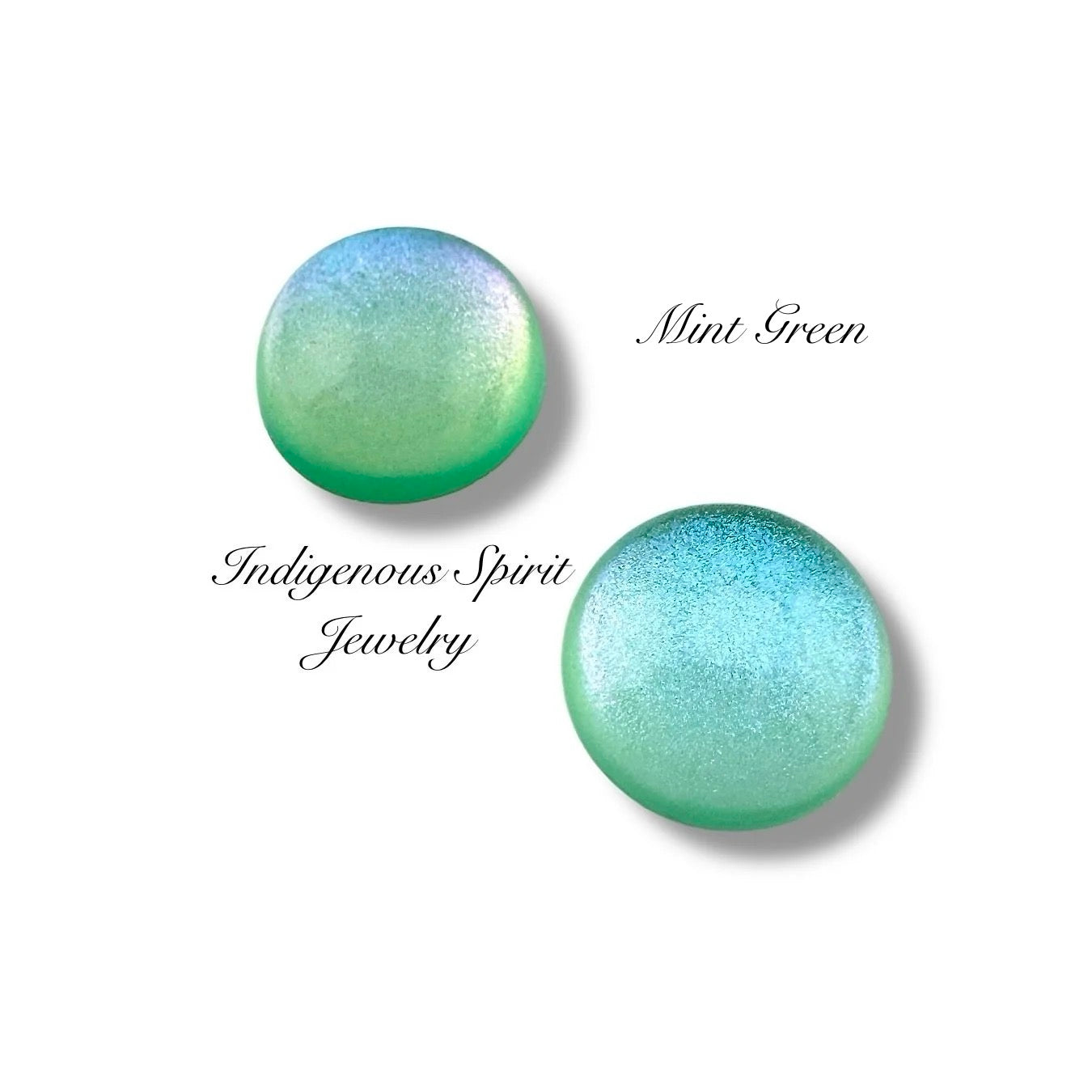 20mm Lab Created Glitter Resin Cabochons