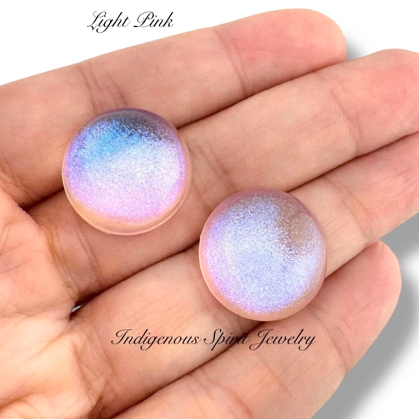 20mm Lab Created Glitter Resin Cabochons