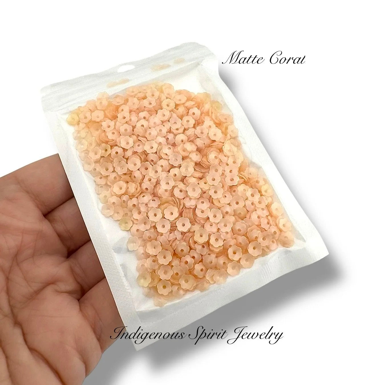 5mm Flower Cut Sequins - 8 Plain Colours