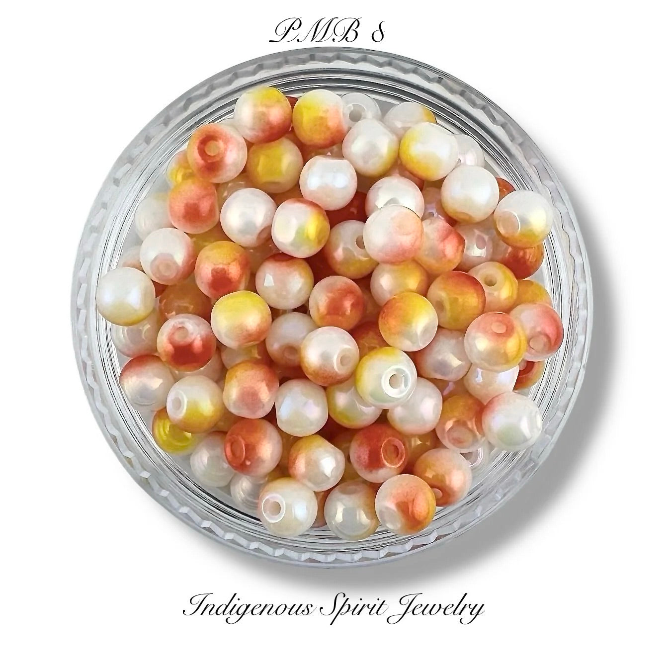 4mm Multi-coloured Glass Pearls