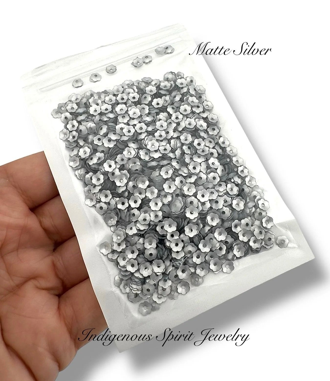 5mm Flower Cut Sequins - 8 Plain Colours